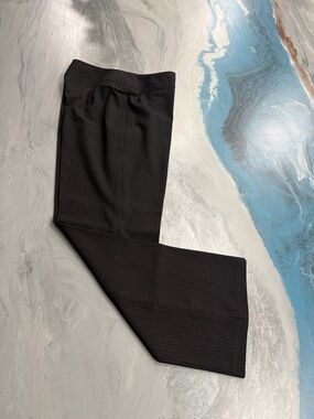 Men's Black Pinstripe Dress Pants